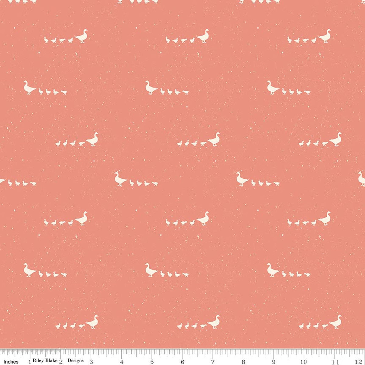 Hedgerow Haven Geese Lipstick Quilt Fabric by Amber Elliot