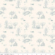 Hedgerow Haven Toile Cream Quilt Fabric - Riley Blake Designs - Amber Elliot