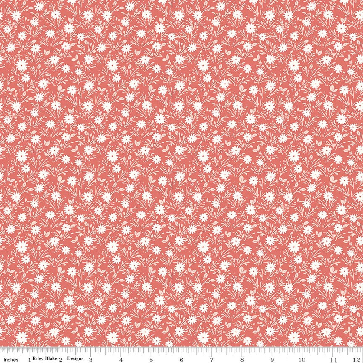 Blissful Moments Flowers Rouge Quilt Fabric