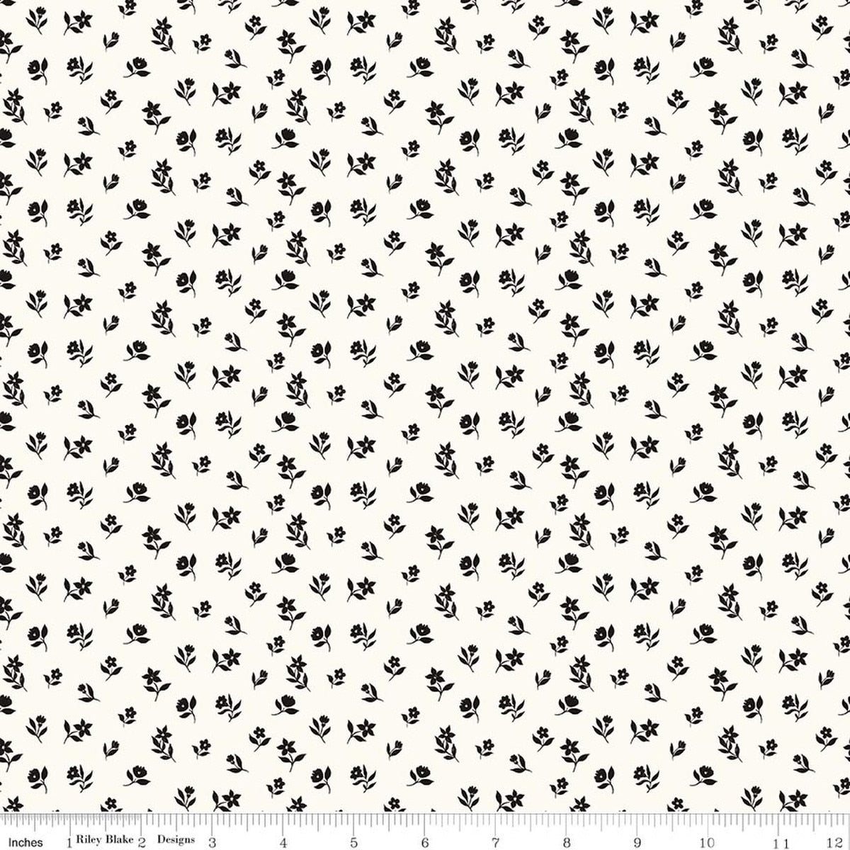 Moonlit Trellis Flower Toss Cloud Quilt Fabric by My Minds Eye