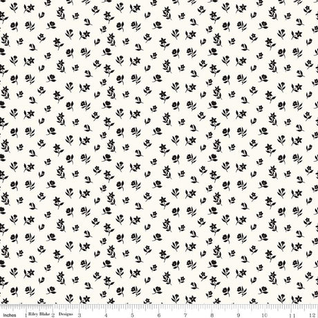 Moonlit Trellis Flower Toss Cloud Quilt Fabric by My Minds Eye