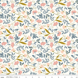 Petals & Hazel Main Off White Quilt Fabric