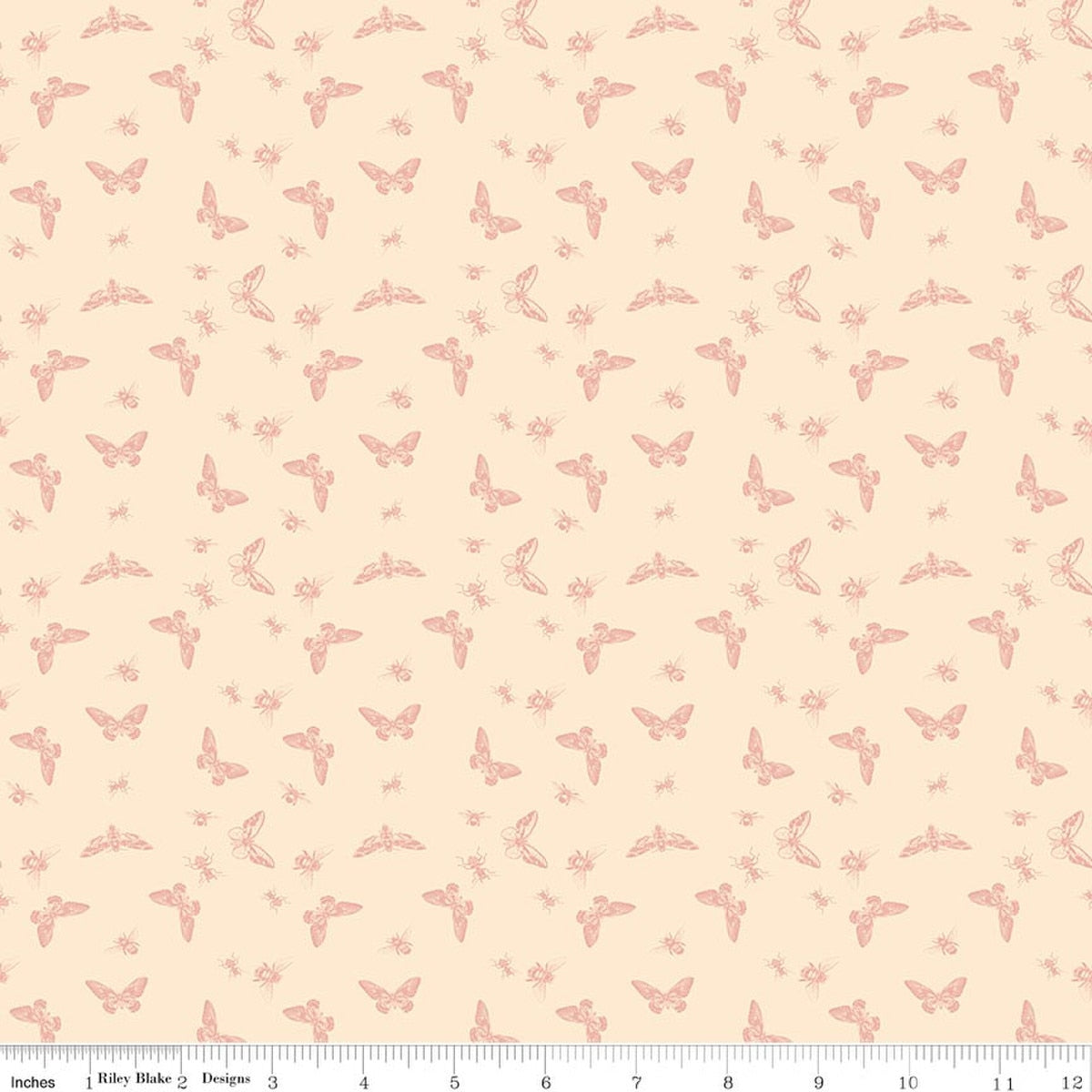 Petals & Hazel Flutter Blush Quilt Fabric by Simple Simon