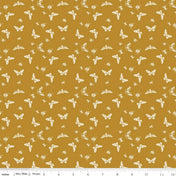 Petals & Hazel Flutter Butterscotch Quilt Fabric - Riley Blake Designs - Simple Simon