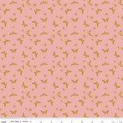 Petals & Hazel Flutter Coral Quilt Fabric - Riley Blake Designs - Simple Simon