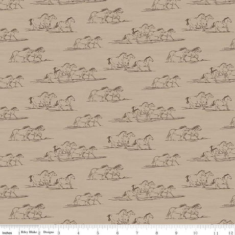 The Homestead Horse Toile Tna Quilt Fabric by The Homestead — Tara Reed
