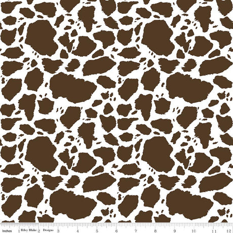 The Homestead Cow Patches Brown Quilt Fabric by The Homestead — Tara Reed