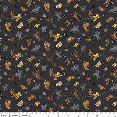 The Homestead Icon Toss Charcoal Quilt Fabric by The Homestead — Tara Reed