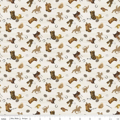 The Homestead Icon Toss Cream Quilt Fabric by The Homestead — Tara Reed