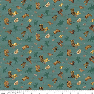 The Homestead Icon Toss Teal Quilt Fabric