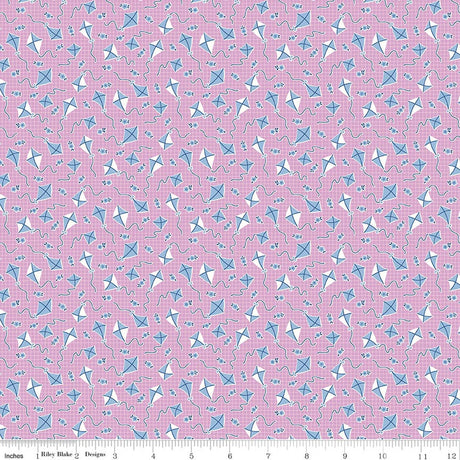 Traditional 30's Kites Purple Quilt Fabric