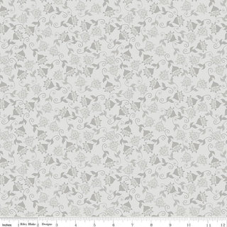 Where the Wild Flowers Are Whimsy Silver Quilt Fabric
