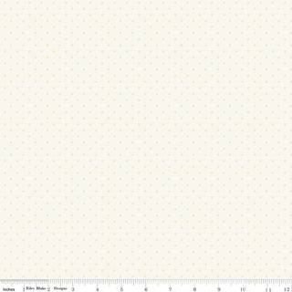 Where the Wild Flowers Are Dots Cream Quilt Fabric