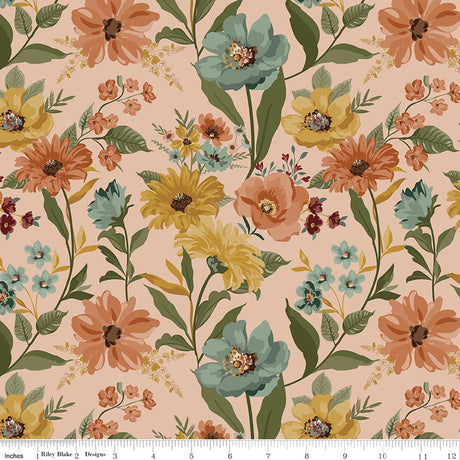 Worth Repeating Main Blush Quilt Fabric by Sandy Gervais by Sandy Gervais