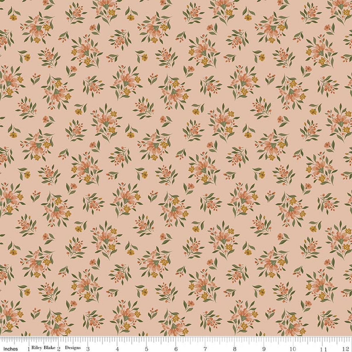 Worth Repeating Floral Blush Quilt Fabric by Sandy Gervais by Sandy Gervais
