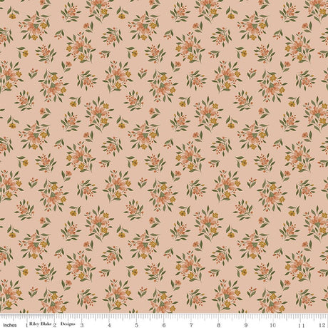 Worth Repeating Floral Blush Quilt Fabric by Sandy Gervais by Sandy Gervais