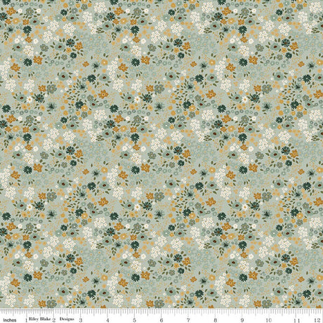 Worth Repeating Flower Garden Laurel Quilt Fabric by Sandy Gervais