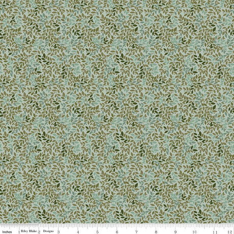 Worth Repeating Leaves Laurel Quilt Fabric by Sandy Gervais