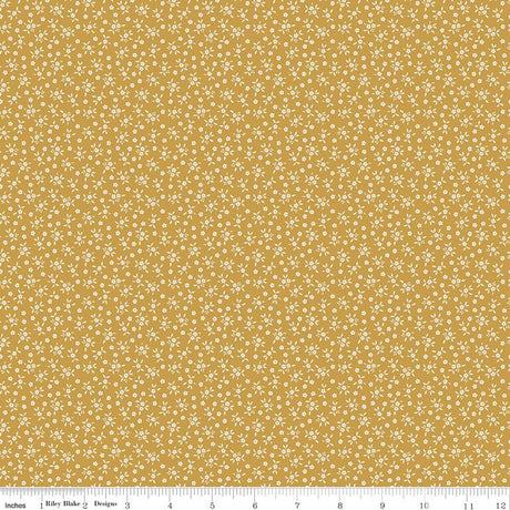 Worth Repeating Ditsy Gold Quilt Fabric by Sandy Gervais
