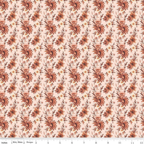 Harvest on the Prairie Floral Latte Quilt Fabric by Modern Prairie
