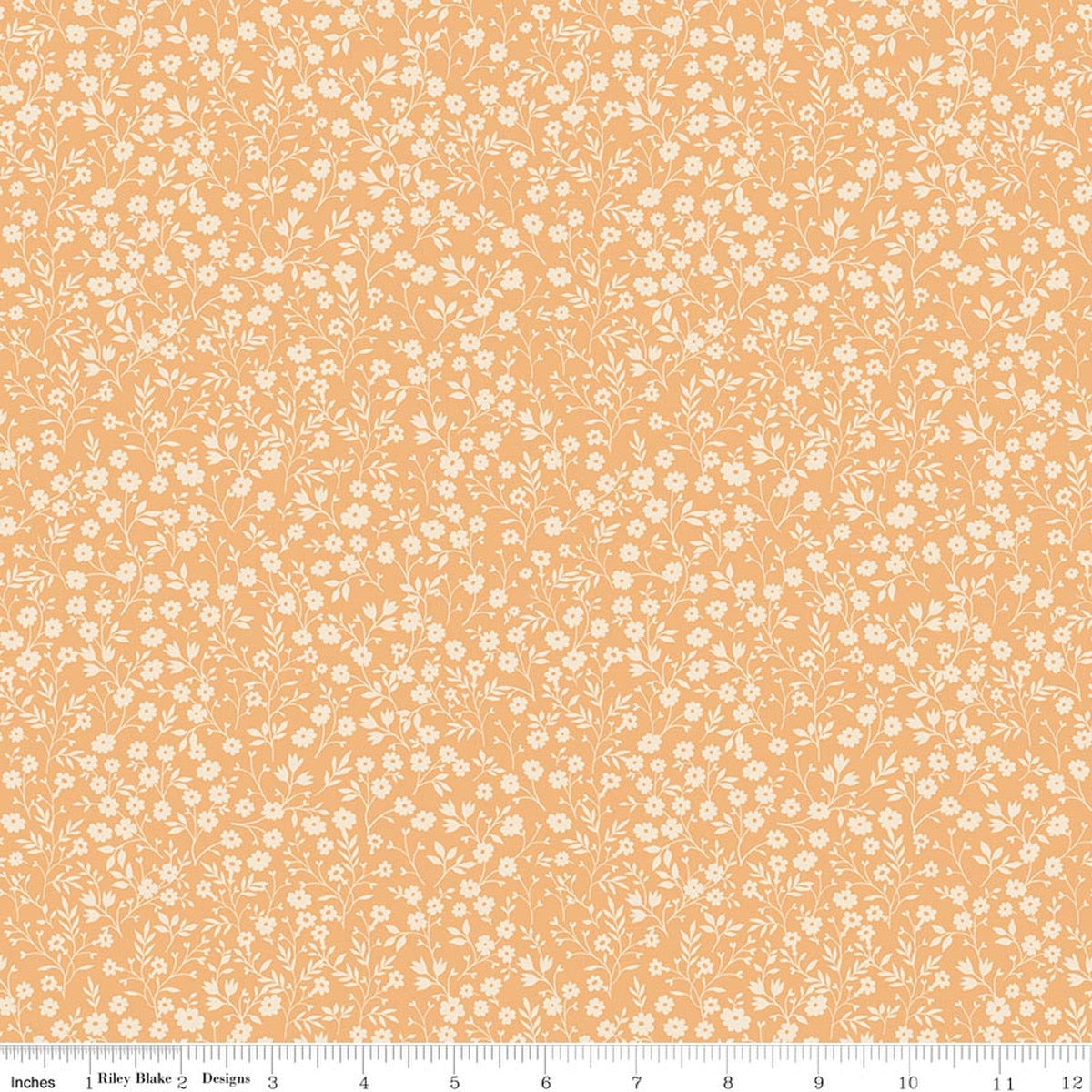 Harvest on the Prairie Ditsy Marmalade Quilt Fabric by Modern Prairie