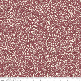 Harvest on the Prairie Ditsy Wine Quilt Fabric