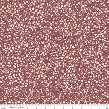 Harvest on the Prairie Ditsy Wine Quilt Fabric by Modern Prairie