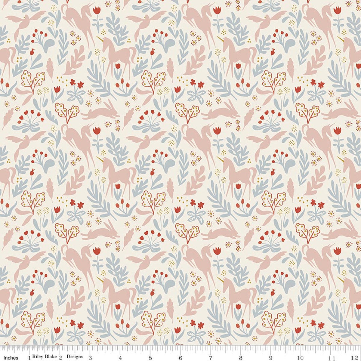 Story Land Magic Folk Cream Quilt Fabric by Sarah Jane