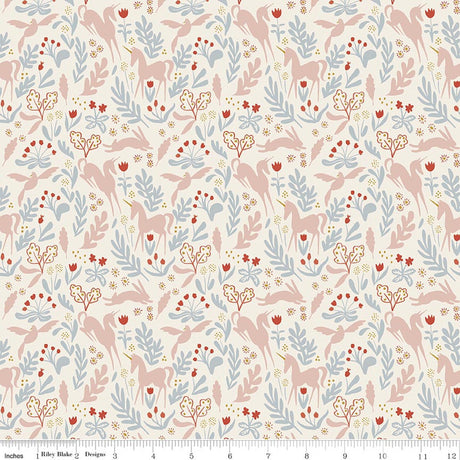 Story Land Magic Folk Cream Quilt Fabric by Sarah Jane