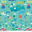 Brave Your Way Adventure Awaits Lagoon Quilt Fabric - Riley Blake Designs - Cayla Naylor