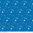 Brave Your Way To the Moon Cobalt Quilt Fabric - Riley Blake Designs - Cayla Naylor