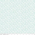 Little Posies Floral Aqua Quilt Fabric by Cayla Naylor