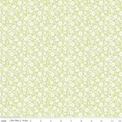 Little Posies Floral Green Quilt Fabric - Riley Blake Designs - Cayla Naylor
