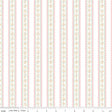 Little Posies Stripes White Quilt Fabric by Cayla Naylor