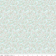 Little Posies Unicorns Aqua Quilt Fabric by Cayla Naylor