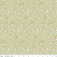 Little Posies Unicorns Green Quilt Fabric by Cayla Naylor