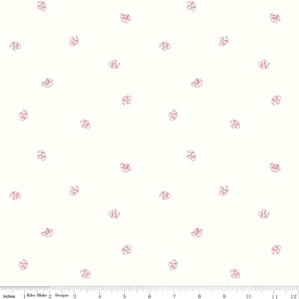 Hush Hush 6 Very Cherry Quilt Fabric by Amanda Niederhauser