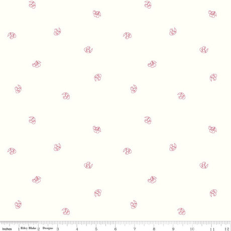 Hush Hush 6 Very Cherry Quilt Fabric by Amanda Niederhauser