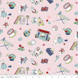 Cath Kidston® Signature Collection Icons Pink Quilt Fabric by Cath Kidston