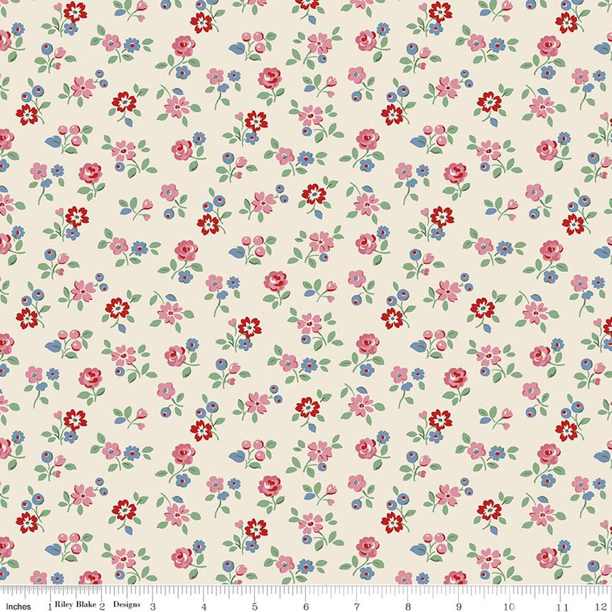 Cath Kidston® Signature Collection Arlington Ditsy Cream Quilt Fabric by Cath Kidston