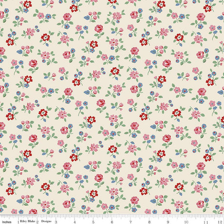 Cath Kidston® Signature Collection Arlington Ditsy Cream Quilt Fabric by Cath Kidston