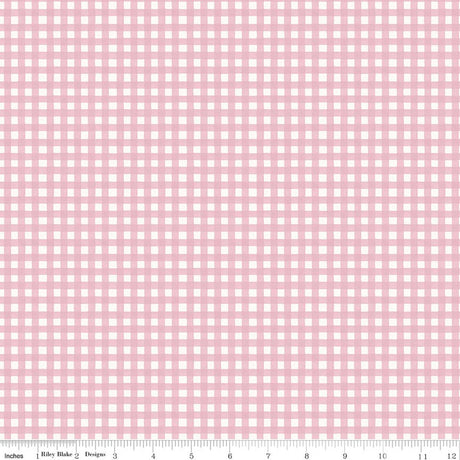Cath Kidston® Signature Collection Gingham Pink Quilt Fabric by Cath Kidston