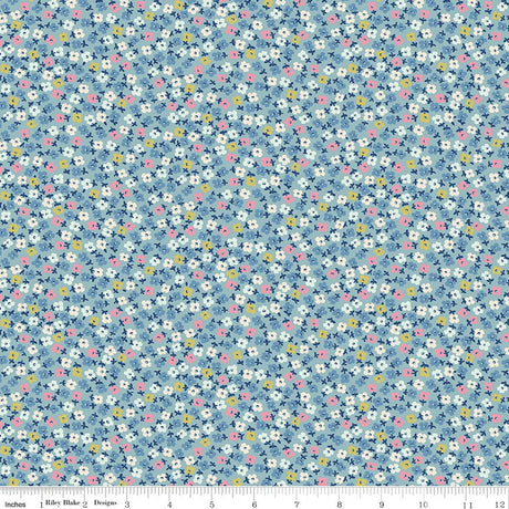 Cath Kidston® Signature Collection Teeny One Blue Quilt Fabric by Cath Kidston