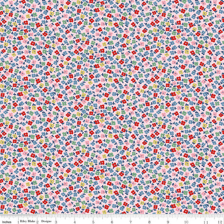 Cath Kidston® Signature Collection Teeny One Pink Quilt Fabric by Cath Kidston