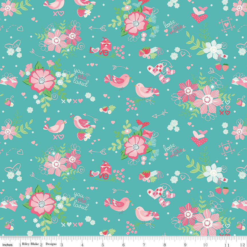 Bloom & Heart Main Cottage Quilt Fabric by Cherry Guidry of Cherry Blossoms 