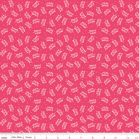 Bloom & Heart Bloomlet Raspberry Quilt Fabric by Cherry Guidry of Cherry Blossoms 