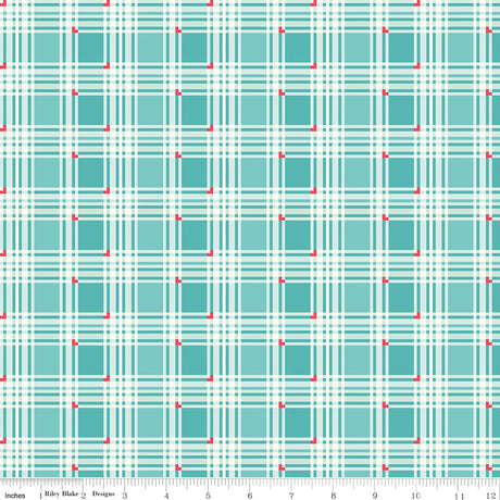 Bloom & Heart Sweet Tartan Cottage Quilt Fabric by Cherry Guidry of Cherry Blossoms 
