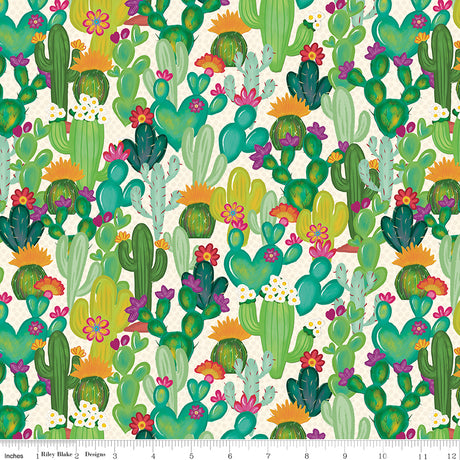 Cacti & Charm Main Putty Quilt Fabric by Cacti & Charm — Kathy Cano-Murillo