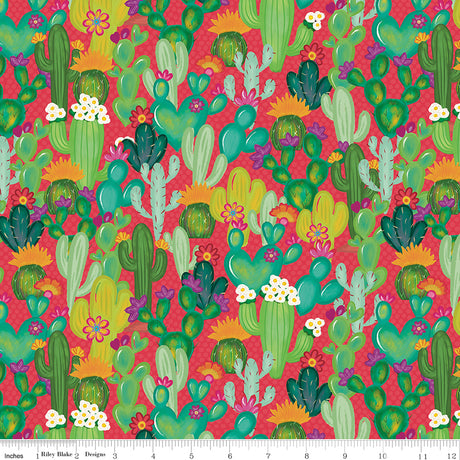 Cacti & Charm Main Red Quilt Fabric by Cacti & Charm — Kathy Cano-Murillo