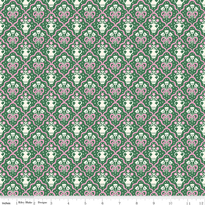 Countryside Dreams Bouquets Cactus Quilt Fabricby Countryside Dreams — Natalia Juan Abello